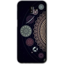 Galaxy J6 Plus Kılıf Hd Desen Baskılı Arka Kapak + Esnek Nano Cam - Gezegen Döngüsü
