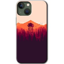 iPhone 13 Mini Kılıf Hd Desen Baskılı Arka Kapak - Gözlem Kulesi