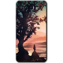 Galaxy J7 Prime 2 Kılıf Hd Desen Baskılı Arka Kapak + Kırılmaz Cam - Yalnız Savaşcı