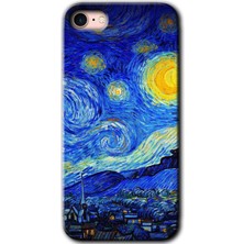 iPhone Se 2022 Kılıf Hd Desen Baskılı Arka Kapak - Starry Night