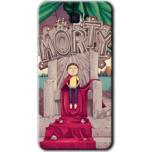 Galaxy J7 Prime 2 Kılıf Hd Desen Baskılı Arka Kapak + Kırılmaz Cam - Morty