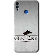 Honor 8x Kılıf Hd Desen Baskılı Arka Kapak + Esnek Nano Cam - Göktürk