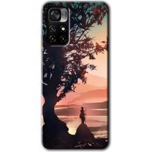 Gramaphone Poco M4 Pro 5g Kılıf Hd Desen Baskılı Arka Kapak + Kırılmaz Cam - Yalnız Savaşcı
