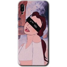 Huawei Y6 2019 Kılıf Hd Desen Baskılı Arka Kapak + Kırılmaz Cam - Bad Girl