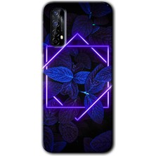 Realme 7 Kılıf Hd Desen Baskılı Arka Kapak + Kırılmaz Cam - Mekanik Yaprak 5