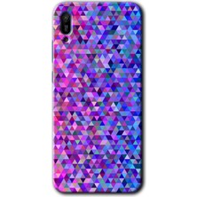 Huawei Y6 2019 Kılıf Hd Desen Baskılı Arka Kapak - Pixel Mozaik