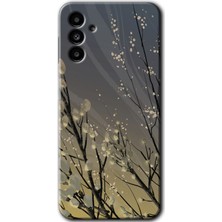 Galaxy A13 5g Kılıf Hd Desen Baskılı Arka Kapak + Esnek Nano Cam - Branches Flowers