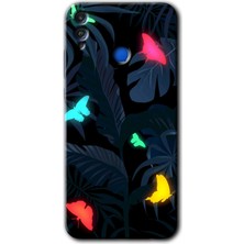 Honor 8x Kılıf Hd Desen Baskılı Arka Kapak + Kırılmaz Cam - Lighter Butterfly