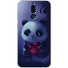 Gramaphone Huawei Mate 10 Lite Kılıf Hd Desen Baskılı Arka Kapak + Kırılmaz Cam - Bebek Panda