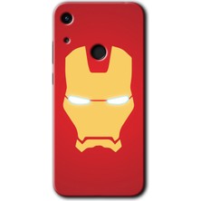 Honor 8A Kılıf Hd Desen Baskılı Arka Kapak + Kırılmaz Cam - Ironman