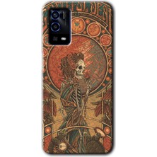 Oppo A55 Kılıf Hd Desen Baskılı Arka Kapak + Esnek Nano Cam - Aşk