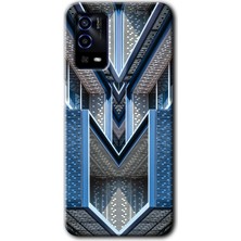 Oppo A55 Kılıf Hd Desen Baskılı Arka Kapak + Kırılmaz Cam - Retro Building