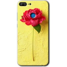 Honor 9 Lite Kılıf Hd Desen Baskılı Arka Kapak - Kırmızı Gül