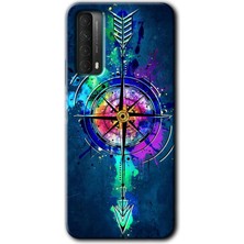 Huawei P Smart 2021 Kılıf Hd Desen Baskılı Arka Kapak - Gizemli Pusula