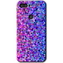 General Mobile Gm 9 Pro Kılıf Hd Desen Baskılı Arka Kapak + Kırılmaz Cam - Pixel Mozaik