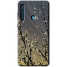 Galaxy A9 2018 Kılıf Hd Desen Baskılı Arka Kapak + Kırılmaz Cam - Branches Flowers