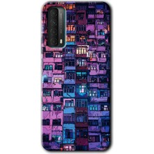 Huawei P Smart 2021 Kılıf Hd Desen Baskılı Arka Kapak - Şehir Görünümü