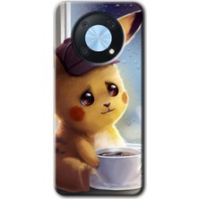 Huawei Nova Y90 Kılıf Hd Desen Baskılı Arka Kapak - Üzgün Pikaçu