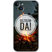 iPhone 14 Kılıf Hd Desen Baskılı Arka Kapak + Esnek Nano Cam - Bezdum Da