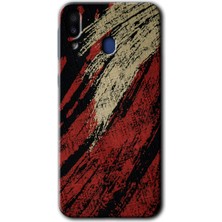 Galaxy M10S Kılıf Hd Desen Baskılı Arka Kapak - Kumaş Deseni 6