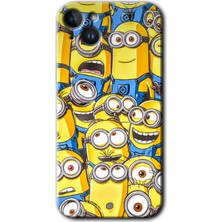 iPhone 14 Plus Kılıf Hd Desen Baskılı Arka Kapak - Minion Ordusu