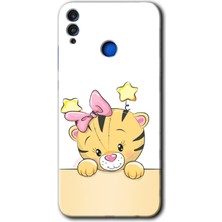 Honor 8x Kılıf Hd Desen Baskılı Arka Kapak - Sevimli Kedi