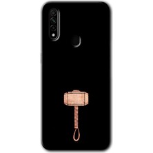 Oppo A31 Kılıf Hd Desen Baskılı Arka Kapak + Esnek Nano Cam - Thor Çekiç