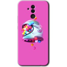 Huawei Mate 20 Lite Kılıf Hd Desen Baskılı Arka Kapak - Uzay Başlığı