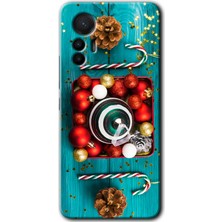 Xiaomi Mi 12 Lite Kılıf Hd Desen Baskılı Arka Kapak + Kırılmaz Cam - Christmas