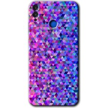 Honor 8x Kılıf Hd Desen Baskılı Arka Kapak - Pixel Mozaik