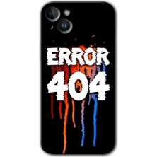iPhone 14 Kılıf Hd Desen Baskılı Arka Kapak + Esnek Nano Cam - 404 Error