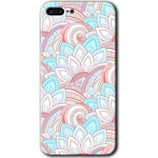 Gramaphone Apple iPhone 7 Plus Kılıf Hd Desen Baskılı Arka Kapak + Kırılmaz Cam - Çin Mandala 1