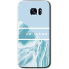 Gramaphone Galaxy S7 Edge Kılıf Hd Desen Baskılı Arka Kapak + Kırılmaz Cam - Fearless