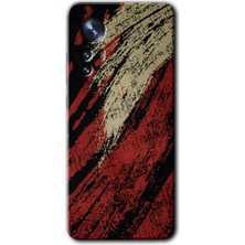 Gramaphone Xiaomi Mi 12 Pro Kılıf Hd Desen Baskılı Arka Kapak + Kırılmaz Cam - Kumaş Deseni 6