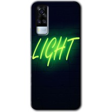 Vivo Y51 Kılıf Hd Desen Baskılı Arka Kapak - Neon Inscription