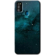 Galaxy M30S Kılıf Hd Desen Baskılı Arka Kapak + Esnek Nano Cam - Yıldızlararası