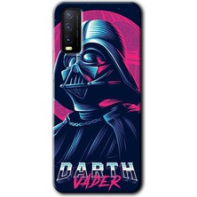 Vivo Y11S Kılıf Hd Desen Baskılı Arka Kapak + Esnek Nano Cam - Darth Vader