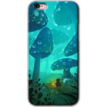 Gramaphone Apple iPhone 6s Plus Kılıf Hd Desen Baskılı Arka Kapak + Kırılmaz Cam - Silhoutte Dropss