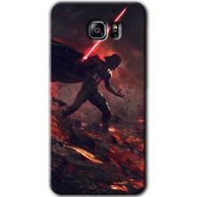 Gramaphone Galaxy Note 5 Kılıf Hd Desen Baskılı Arka Kapak + Kırılmaz Cam - Darh Vader Wars