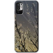 Poco M3 Pro Kılıf Hd Desen Baskılı Arka Kapak - Branches Flowers