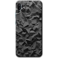 Huawei Y6 2019 Kılıf Hd Desen Baskılı Arka Kapak + Esnek Nano Cam - Dark Broke