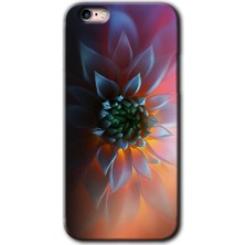 iPhone 6s Plus Kılıf Hd Desen Baskılı Arka Kapak + Kırılmaz Cam - Çiçek Motif