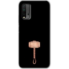 Redmi 9t Kılıf Hd Desen Baskılı Arka Kapak - Thor Çekiç