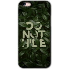 Gramaphone Apple iPhone 6s Kılıf Hd Desen Baskılı Arka Kapak + Kırılmaz Cam - Do Not Hide