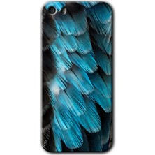 iPhone 5s Kılıf Hd Desen Baskılı Arka Kapak - 9d Tüyler