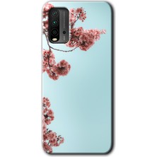 Redmi 9t Kılıf Hd Desen Baskılı Arka Kapak - Japon Çiçeği