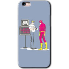 Gramaphone Apple iPhone 6s Kılıf Hd Desen Baskılı Arka Kapak + Kırılmaz Cam - Hız Limiti