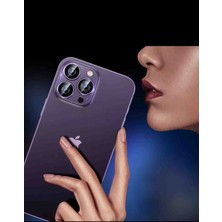 Cover Center  iPhone 14 Pro / 14 Pro Max Için Kamera Lens Korucuyu Metal Çerceveli Tam Kaplar Cam