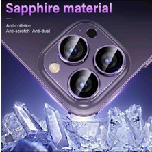Cover Center  iPhone 14 Pro / 14 Pro Max Için Kamera Lens Korucuyu Metal Çerceveli Tam Kaplar Cam