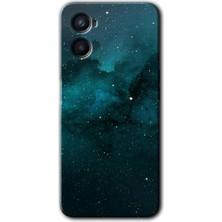 Oppo A96 Kılıf Hd Desen Baskılı Arka Kapak + Kırılmaz Cam - Yıldızlararası